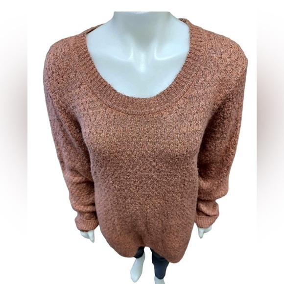 Ichi Textured Knit Sweater Light Mahogany Colour Size XXL - Picture 7 of 14